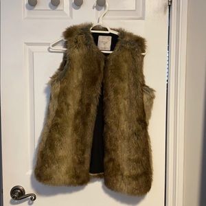 Zara Faux fur vest